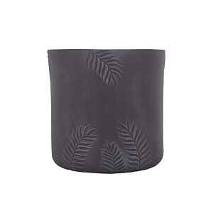 Pot En Fibre 44cm - Gris Foncé Décoration