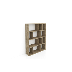 Bibliothèque HVP 12 Niches 90x25x122cm - Beige