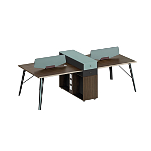 Workstation 4 Places LUXURY 280x120x105cm - Multicouleur