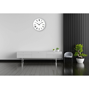 Horloge Murale 35,5x35,5x4,2cm - Blanc