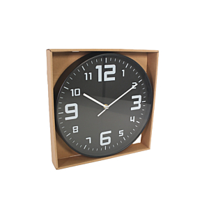 Horloge Murale 29,3x29,3x5cm - Noir