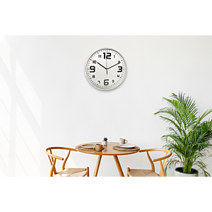 Horloge Murale 29,3x29,3x5cm - Blanc
