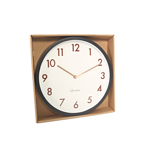 Horloge Murale 30,5x30,5x4,4cm - Noir