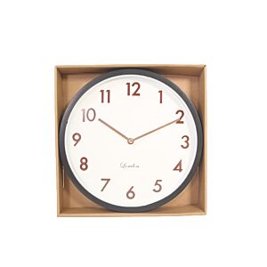 Horloge Murale 30,5x30,5x4,4cm - Noir Horloges