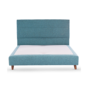 Lit Tapissé NEW MARSILIA En Tissu - Turquoise Foncé