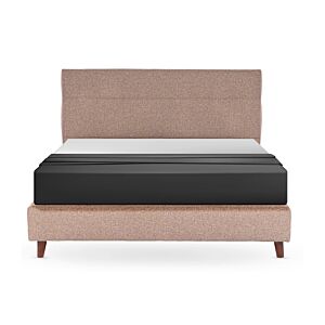 Lit Tapissé NEW MARSILIA En Tissu - Taupe Lits adulte