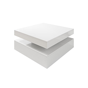 Table Basse Rotative TRAPP - Blanc Brillant