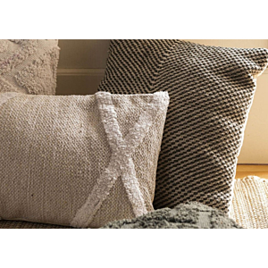 Coussin Carré 45x45cm - Vert / Blanc 