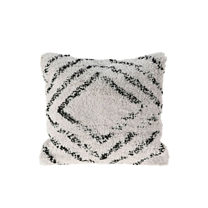 Coussin Carré ZIGZAG 45x45cm - Blanc / Noir Coussins décoratifs