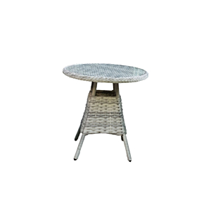Set Tête À Tête BARCELONA Avec 2 Fauteuils + Table À Manger - Gris