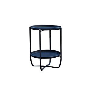 Table D'Appoint Ronde PIPA Avec 2 Étagères