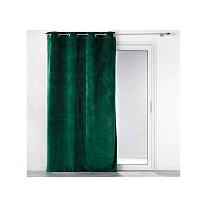 Rideau À Œillet 140x260cm - Vert Foncé Rideaux