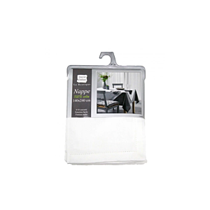 Nappe Rectangle 140x240cm - Blanc Nappe et serviettes