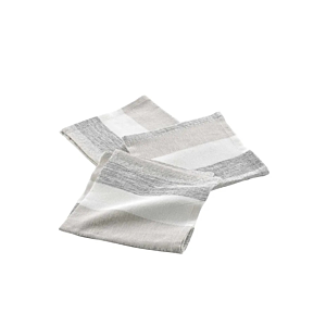 Lot De 3 Serviettes De Table ELDORA - Gris / Argent Promos printemps