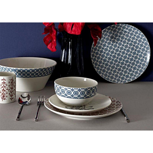 Bol Cottage Porcelaine 60 cl - Bleu