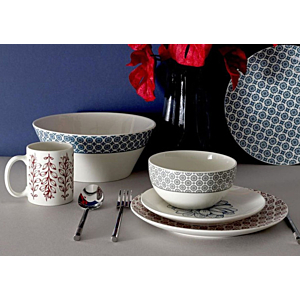 Mug Cottage Porcelaine 35 cl - Rouge