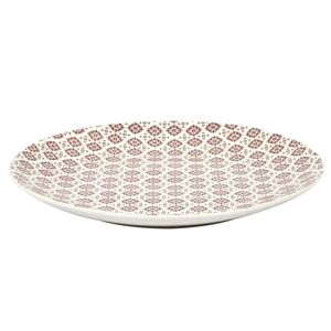 Assiette Cottage Porcelaine 25 cm - Rouge Serviteurs