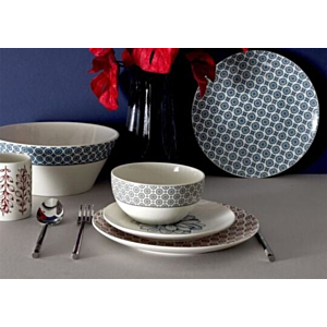Assiette Cottage Porcelaine 25 cm - Rouge