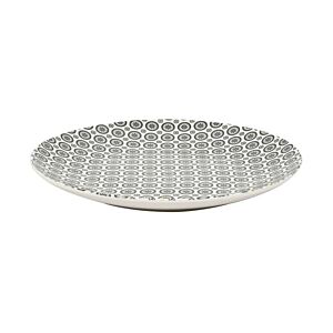 Assiette Cottage Porcelaine 25 cm - Gris Serviteurs