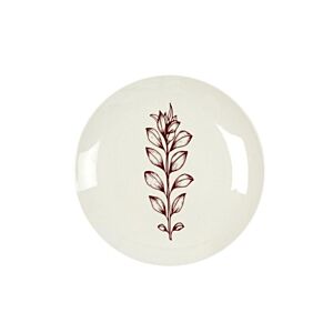 Assiette Cottage Porcelaine 20 cm - Rouge Serviteurs