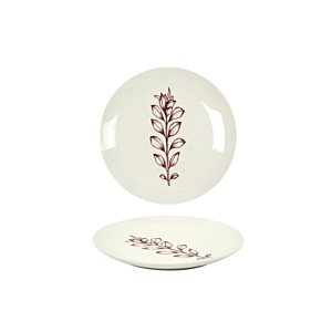 Assiette Cottage Porcelaine 20 cm - Rouge