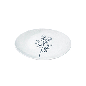 Assiette Cottage En Porcelaine - Gris