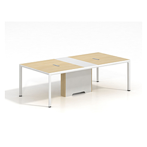 Table De Réunion TWENTY-NINE 240x120x75cm - Erable / Blanc