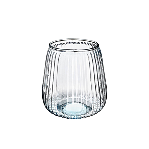 Vase En Verre 16x13cm - Blanc Décoration