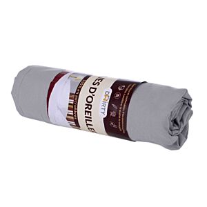 Set De 2 Taies D'oreillers 50x70cm - Gris Clair Vente Flash