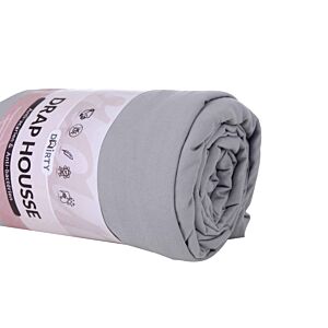 Drap Housse Bonnet De 30cm - Gris Clair Draps