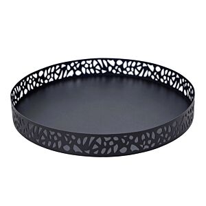Grand Plateau Circulaire ZINE - Noir Plateaux de cuisine