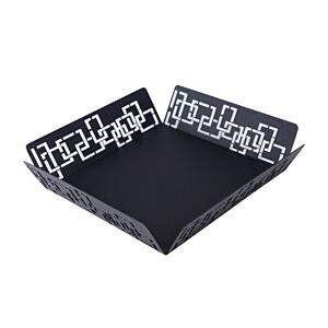 Panier CHAINE Carré - Noir Plateaux de cuisine