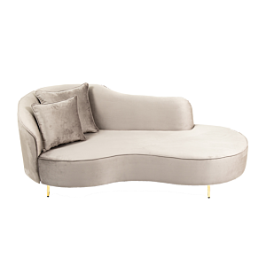Canapé DETENTE en velours Méridienne Droite Sofa Ramadan