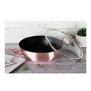 Faitout Avec Couvercle 28x7,5cm - Rose Gold