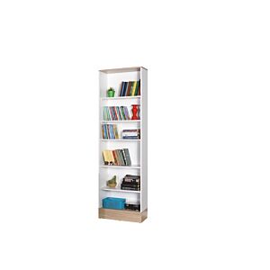 Bibliothèque BASE 6 Étagères - Chêne / Blanc Étagères et bibliothèques rangements
