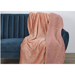 Plaid Flanelle SHERPA XXL - Pêche