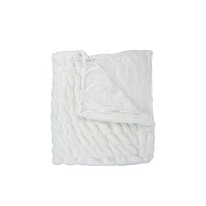 Plaid Imitation Fourrure Luxury - Blanc Plaid et couvertures