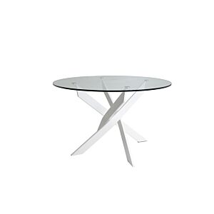 Table À Manger MOLY - Blanc / Naturel