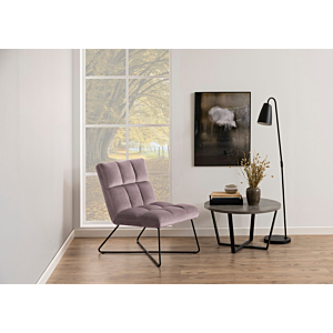 Fauteuil ALBA - Vieux Rose