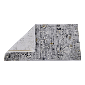 Tapis ROYAL 80x150cm Aux Motifs Artisanaux - Gris
