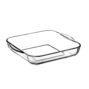 Plat à Four BORCAM Carré - Blanc Cuisson et préparation