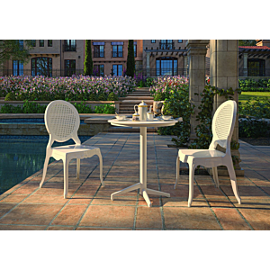 Table MOON Ronde Pliable - Cappuccino 