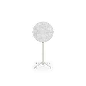 Table Haute MOON Ronde Pliable - Blanc