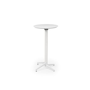 Table Haute MOON Ronde Pliable - Blanc