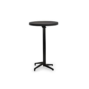Table Haute MOON Ronde Pliable - Noir