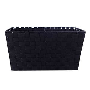 Panière Dressing Tressée 36x46x24cm - Noir