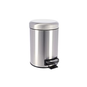 Poubelle Frein De Chute 3L - Gris Poubelles de salle de bain