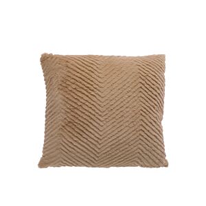 Coussin Embossé 45x45cm - Marron Clair Coussins décoratifs