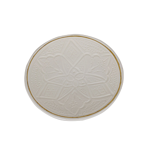 Assiette Artisanale Emprunte 20cm - Blanc