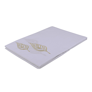 Serviette Artisanale Brodée Étoile 6 Pièces 40x40cm - Blanc